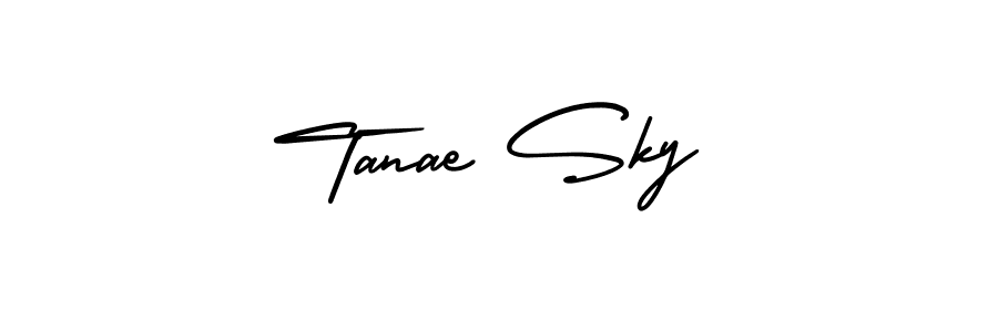 How to make Tanae Sky signature? AmerikaSignatureDemo-Regular is a professional autograph style. Create handwritten signature for Tanae Sky name. Tanae Sky signature style 3 images and pictures png