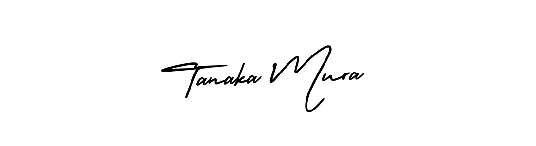 How to make Tanaka Mura name signature. Use AmerikaSignatureDemo-Regular style for creating short signs online. This is the latest handwritten sign. Tanaka Mura signature style 3 images and pictures png