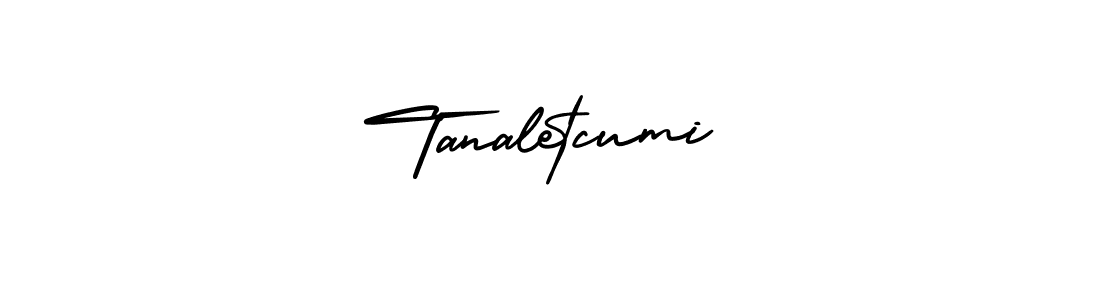 How to make Tanaletcumi signature? AmerikaSignatureDemo-Regular is a professional autograph style. Create handwritten signature for Tanaletcumi name. Tanaletcumi signature style 3 images and pictures png