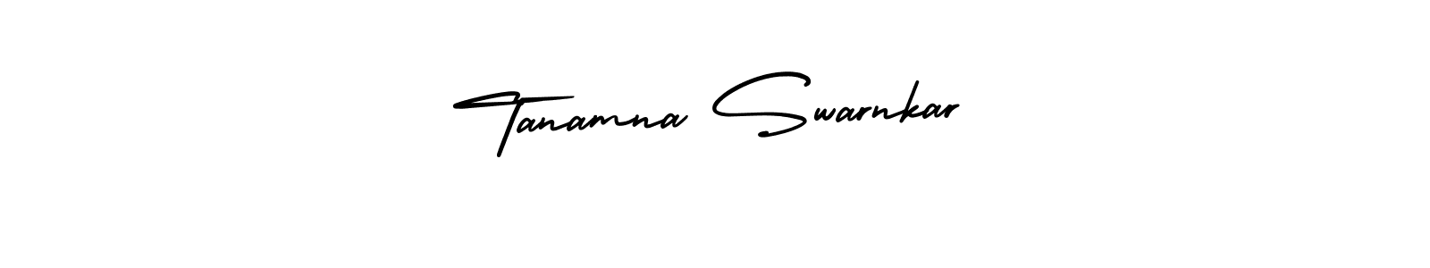 Similarly AmerikaSignatureDemo-Regular is the best handwritten signature design. Signature creator online .You can use it as an online autograph creator for name Tanamna Swarnkar. Tanamna Swarnkar signature style 3 images and pictures png