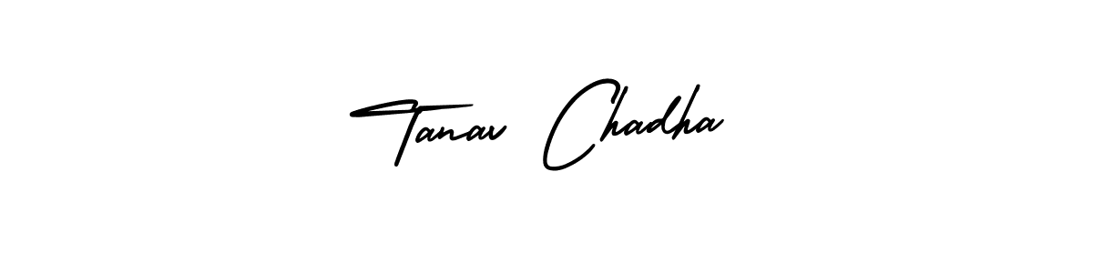 Tanav Chadha stylish signature style. Best Handwritten Sign (AmerikaSignatureDemo-Regular) for my name. Handwritten Signature Collection Ideas for my name Tanav Chadha. Tanav Chadha signature style 3 images and pictures png