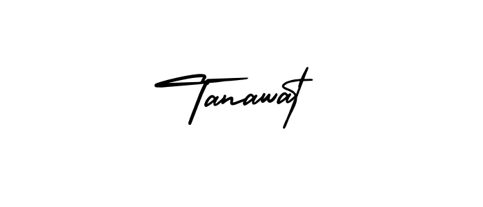 The best way (AmerikaSignatureDemo-Regular) to make a short signature is to pick only two or three words in your name. The name Tanawat include a total of six letters. For converting this name. Tanawat signature style 3 images and pictures png