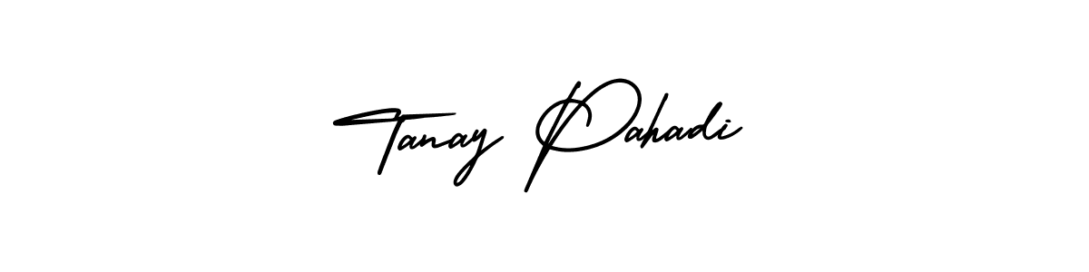 Use a signature maker to create a handwritten signature online. With this signature software, you can design (AmerikaSignatureDemo-Regular) your own signature for name Tanay Pahadi. Tanay Pahadi signature style 3 images and pictures png