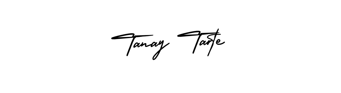 The best way (AmerikaSignatureDemo-Regular) to make a short signature is to pick only two or three words in your name. The name Tanay Tarte include a total of six letters. For converting this name. Tanay Tarte signature style 3 images and pictures png