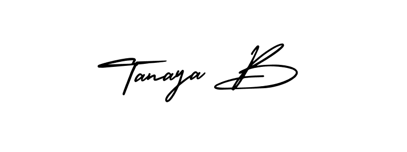 It looks lik you need a new signature style for name Tanaya B. Design unique handwritten (AmerikaSignatureDemo-Regular) signature with our free signature maker in just a few clicks. Tanaya B signature style 3 images and pictures png