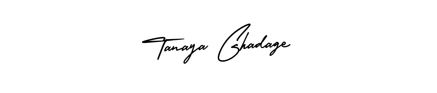 Use a signature maker to create a handwritten signature online. With this signature software, you can design (AmerikaSignatureDemo-Regular) your own signature for name Tanaya Ghadage. Tanaya Ghadage signature style 3 images and pictures png