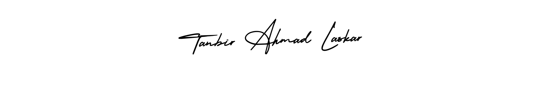 How to make Tanbir Ahmad Laskar name signature. Use AmerikaSignatureDemo-Regular style for creating short signs online. This is the latest handwritten sign. Tanbir Ahmad Laskar signature style 3 images and pictures png