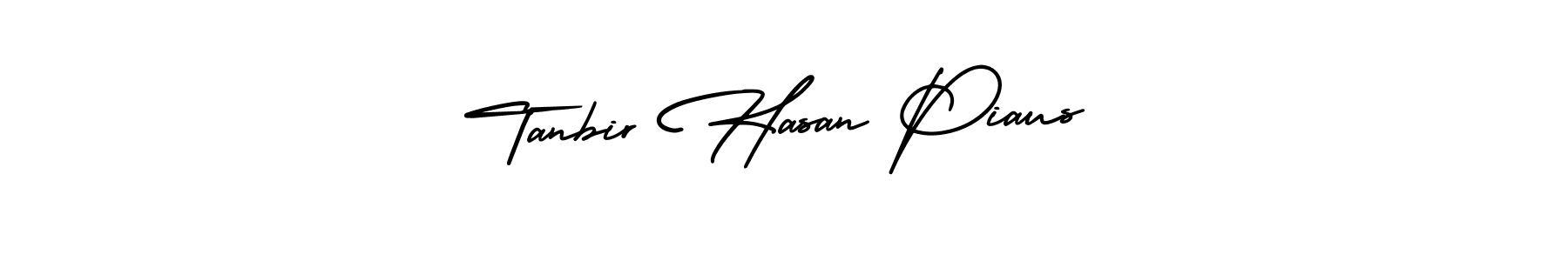 How to make Tanbir Hasan Piaus signature? AmerikaSignatureDemo-Regular is a professional autograph style. Create handwritten signature for Tanbir Hasan Piaus name. Tanbir Hasan Piaus signature style 3 images and pictures png