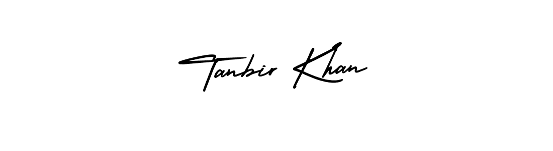 How to Draw Tanbir Khan signature style? AmerikaSignatureDemo-Regular is a latest design signature styles for name Tanbir Khan. Tanbir Khan signature style 3 images and pictures png