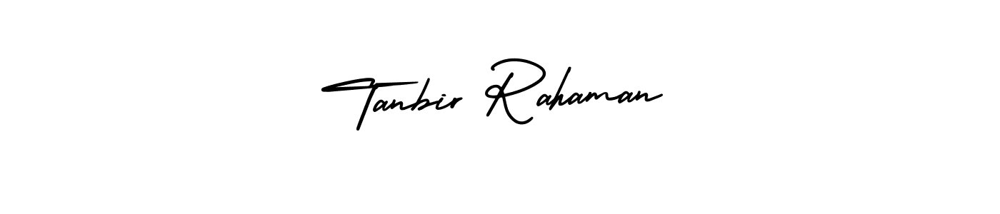 AmerikaSignatureDemo-Regular is a professional signature style that is perfect for those who want to add a touch of class to their signature. It is also a great choice for those who want to make their signature more unique. Get Tanbir Rahaman name to fancy signature for free. Tanbir Rahaman signature style 3 images and pictures png