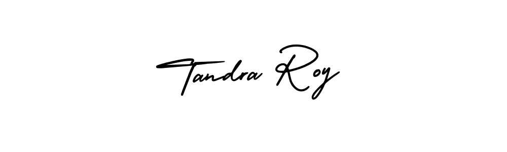 Tandra Roy stylish signature style. Best Handwritten Sign (AmerikaSignatureDemo-Regular) for my name. Handwritten Signature Collection Ideas for my name Tandra Roy. Tandra Roy signature style 3 images and pictures png