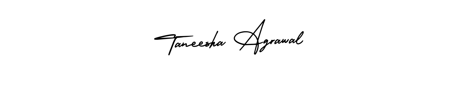 Design your own signature with our free online signature maker. With this signature software, you can create a handwritten (AmerikaSignatureDemo-Regular) signature for name Taneesha Agrawal. Taneesha Agrawal signature style 3 images and pictures png