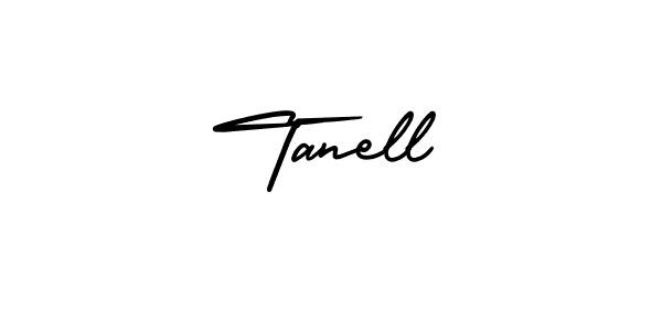 Tanell stylish signature style. Best Handwritten Sign (AmerikaSignatureDemo-Regular) for my name. Handwritten Signature Collection Ideas for my name Tanell. Tanell signature style 3 images and pictures png