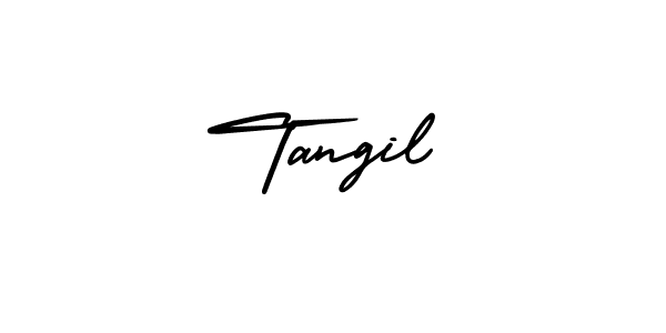 It looks lik you need a new signature style for name Tangil. Design unique handwritten (AmerikaSignatureDemo-Regular) signature with our free signature maker in just a few clicks. Tangil signature style 3 images and pictures png