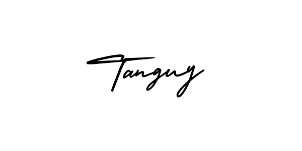 How to Draw Tanguy signature style? AmerikaSignatureDemo-Regular is a latest design signature styles for name Tanguy. Tanguy signature style 3 images and pictures png