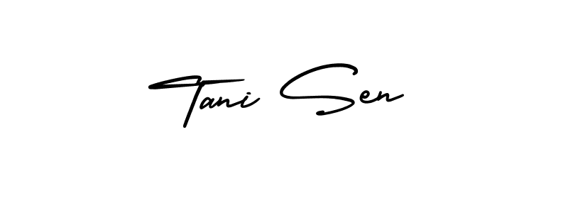 Tani Sen stylish signature style. Best Handwritten Sign (AmerikaSignatureDemo-Regular) for my name. Handwritten Signature Collection Ideas for my name Tani Sen. Tani Sen signature style 3 images and pictures png