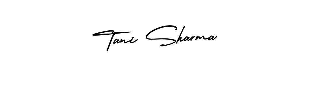 It looks lik you need a new signature style for name Tani Sharma. Design unique handwritten (AmerikaSignatureDemo-Regular) signature with our free signature maker in just a few clicks. Tani Sharma signature style 3 images and pictures png