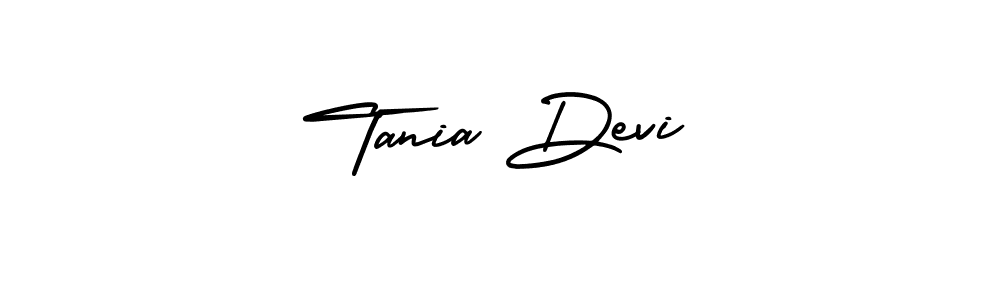 Check out images of Autograph of Tania Devi name. Actor Tania Devi Signature Style. AmerikaSignatureDemo-Regular is a professional sign style online. Tania Devi signature style 3 images and pictures png