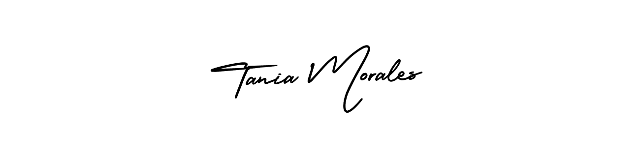 This is the best signature style for the Tania Morales name. Also you like these signature font (AmerikaSignatureDemo-Regular). Mix name signature. Tania Morales signature style 3 images and pictures png