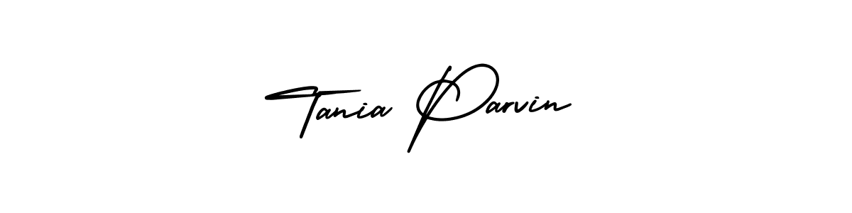 Make a beautiful signature design for name Tania Parvin. With this signature (AmerikaSignatureDemo-Regular) style, you can create a handwritten signature for free. Tania Parvin signature style 3 images and pictures png