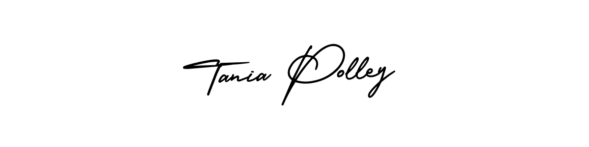 This is the best signature style for the Tania Polley name. Also you like these signature font (AmerikaSignatureDemo-Regular). Mix name signature. Tania Polley signature style 3 images and pictures png