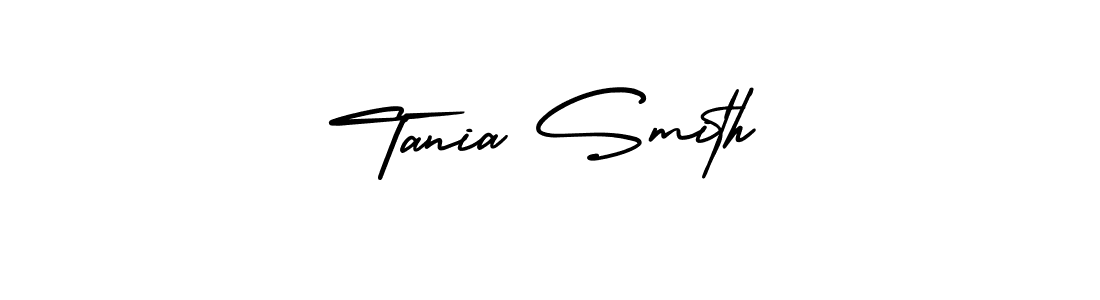 This is the best signature style for the Tania Smith name. Also you like these signature font (AmerikaSignatureDemo-Regular). Mix name signature. Tania Smith signature style 3 images and pictures png