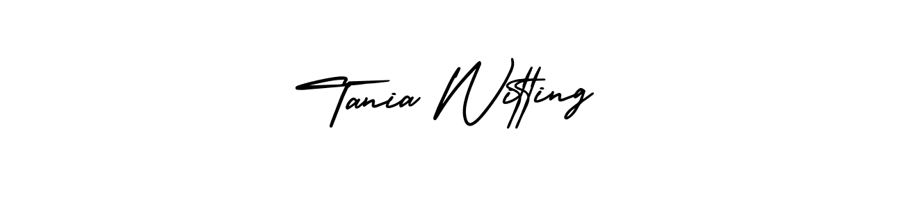 Similarly AmerikaSignatureDemo-Regular is the best handwritten signature design. Signature creator online .You can use it as an online autograph creator for name Tania Witting. Tania Witting signature style 3 images and pictures png
