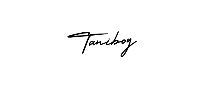 Taniboy stylish signature style. Best Handwritten Sign (AmerikaSignatureDemo-Regular) for my name. Handwritten Signature Collection Ideas for my name Taniboy. Taniboy signature style 3 images and pictures png