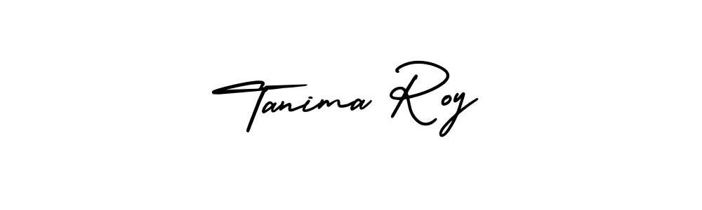 AmerikaSignatureDemo-Regular is a professional signature style that is perfect for those who want to add a touch of class to their signature. It is also a great choice for those who want to make their signature more unique. Get Tanima Roy name to fancy signature for free. Tanima Roy signature style 3 images and pictures png