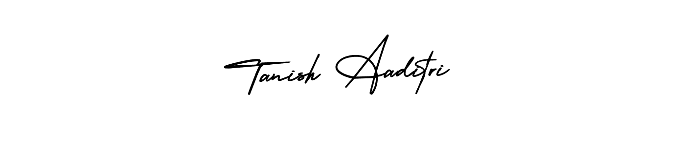 Make a beautiful signature design for name Tanish Aaditri. With this signature (AmerikaSignatureDemo-Regular) style, you can create a handwritten signature for free. Tanish Aaditri signature style 3 images and pictures png