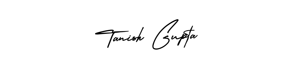 How to make Tanish Gupta name signature. Use AmerikaSignatureDemo-Regular style for creating short signs online. This is the latest handwritten sign. Tanish Gupta signature style 3 images and pictures png