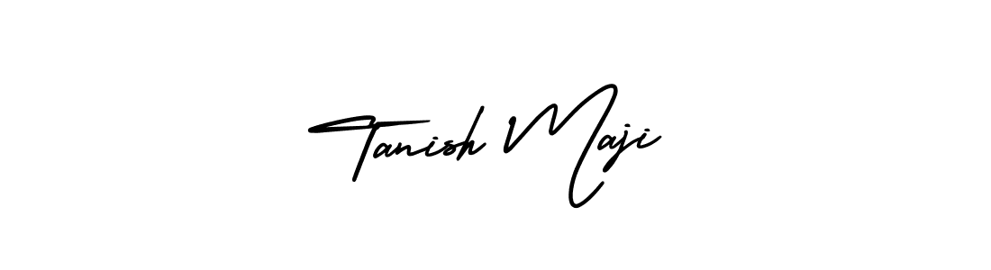 How to make Tanish Maji name signature. Use AmerikaSignatureDemo-Regular style for creating short signs online. This is the latest handwritten sign. Tanish Maji signature style 3 images and pictures png