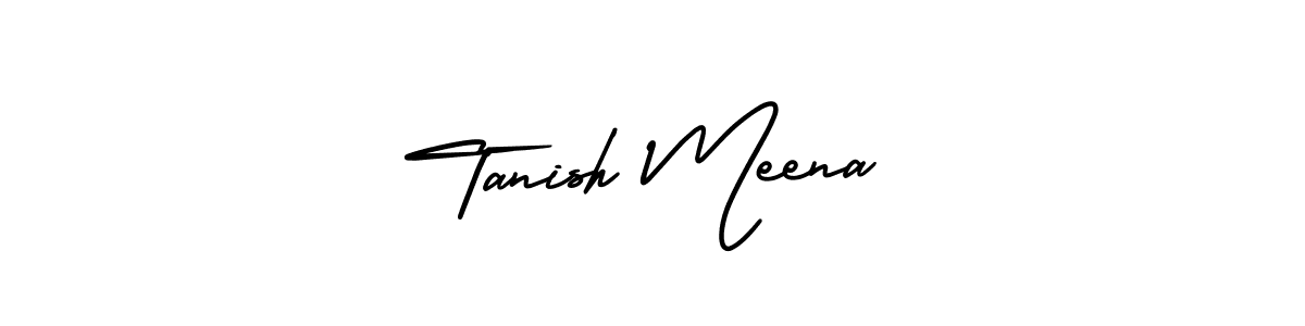 Design your own signature with our free online signature maker. With this signature software, you can create a handwritten (AmerikaSignatureDemo-Regular) signature for name Tanish Meena. Tanish Meena signature style 3 images and pictures png