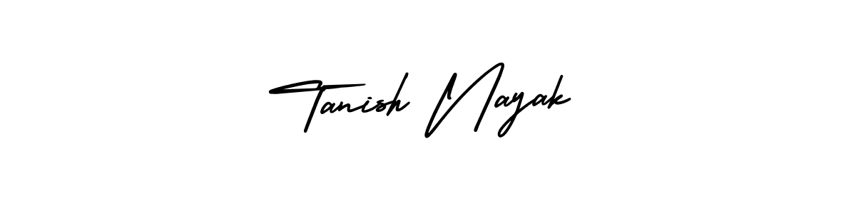 How to Draw Tanish Nayak signature style? AmerikaSignatureDemo-Regular is a latest design signature styles for name Tanish Nayak. Tanish Nayak signature style 3 images and pictures png