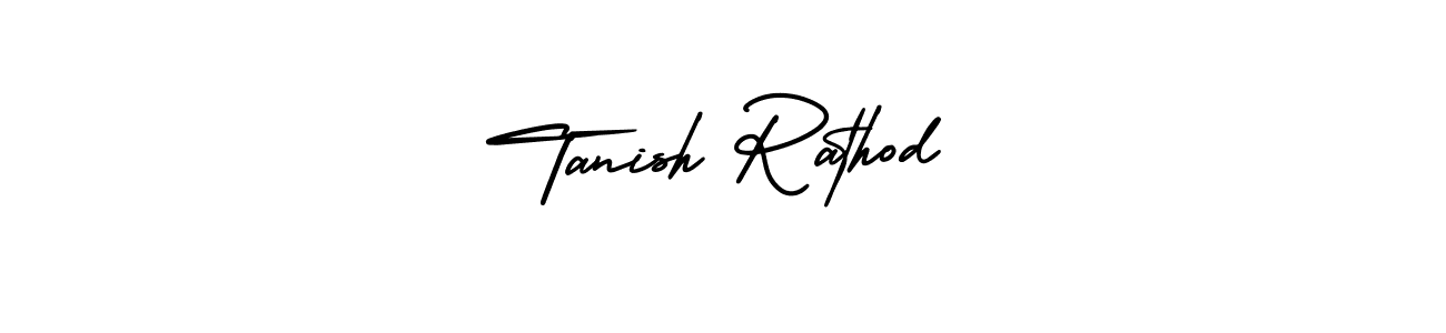 How to make Tanish Rathod name signature. Use AmerikaSignatureDemo-Regular style for creating short signs online. This is the latest handwritten sign. Tanish Rathod signature style 3 images and pictures png