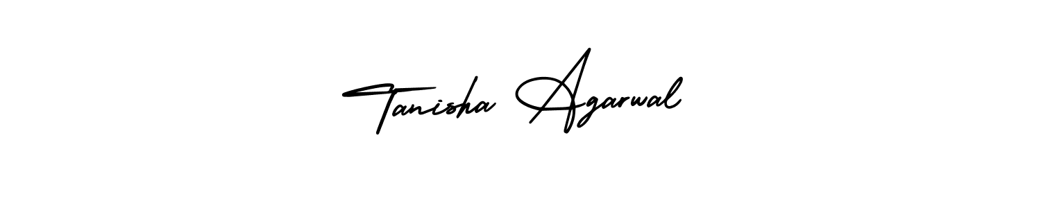 It looks lik you need a new signature style for name Tanisha Agarwal. Design unique handwritten (AmerikaSignatureDemo-Regular) signature with our free signature maker in just a few clicks. Tanisha Agarwal signature style 3 images and pictures png