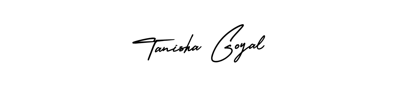 How to make Tanisha Goyal signature? AmerikaSignatureDemo-Regular is a professional autograph style. Create handwritten signature for Tanisha Goyal name. Tanisha Goyal signature style 3 images and pictures png