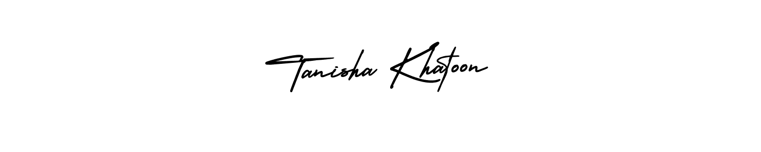 if you are searching for the best signature style for your name Tanisha Khatoon. so please give up your signature search. here we have designed multiple signature styles  using AmerikaSignatureDemo-Regular. Tanisha Khatoon signature style 3 images and pictures png