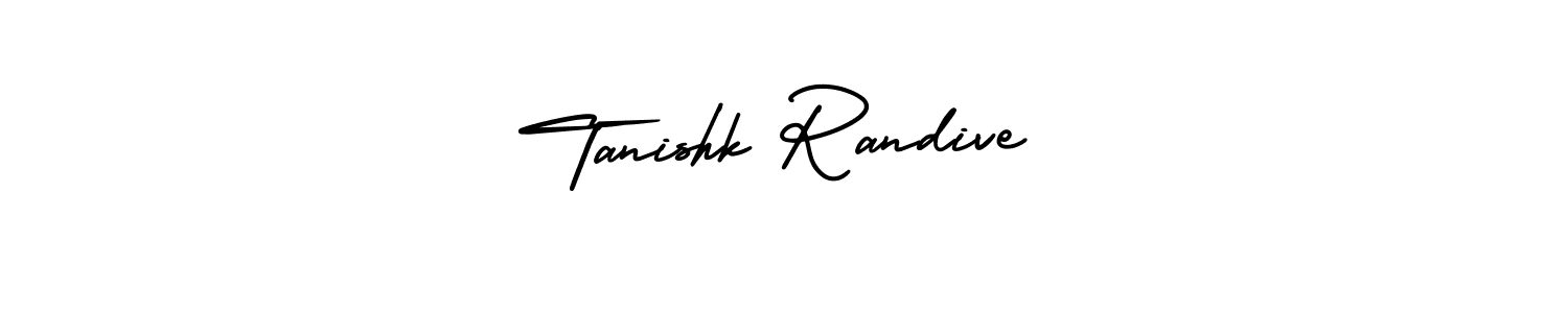 Best and Professional Signature Style for Tanishk Randive. AmerikaSignatureDemo-Regular Best Signature Style Collection. Tanishk Randive signature style 3 images and pictures png