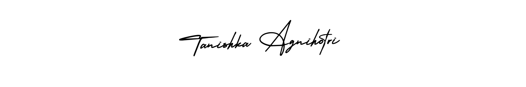 How to Draw Tanishka Agnihotri signature style? AmerikaSignatureDemo-Regular is a latest design signature styles for name Tanishka Agnihotri. Tanishka Agnihotri signature style 3 images and pictures png