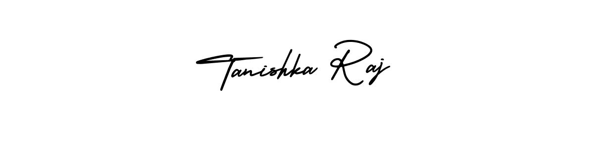 Best and Professional Signature Style for Tanishka Raj. AmerikaSignatureDemo-Regular Best Signature Style Collection. Tanishka Raj signature style 3 images and pictures png