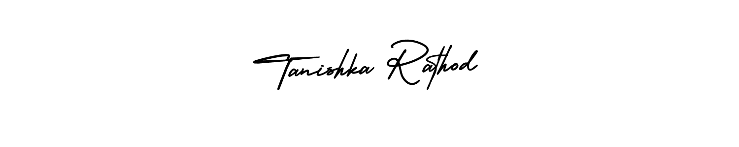 Create a beautiful signature design for name Tanishka Rathod. With this signature (AmerikaSignatureDemo-Regular) fonts, you can make a handwritten signature for free. Tanishka Rathod signature style 3 images and pictures png