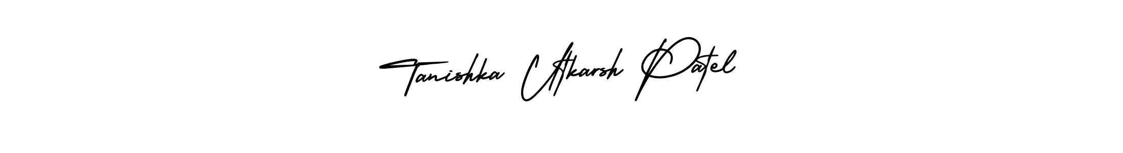 Also You can easily find your signature by using the search form. We will create Tanishka Utkarsh Patel name handwritten signature images for you free of cost using AmerikaSignatureDemo-Regular sign style. Tanishka Utkarsh Patel signature style 3 images and pictures png