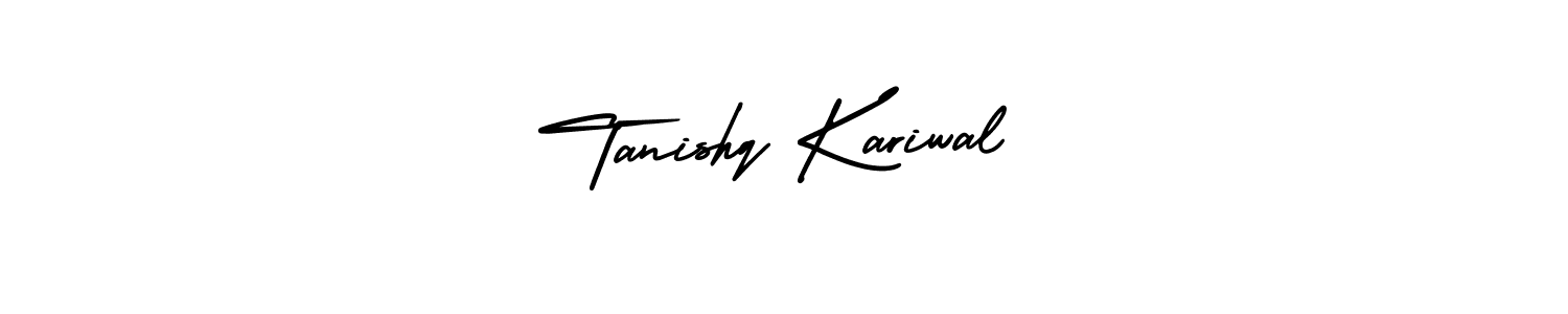 Use a signature maker to create a handwritten signature online. With this signature software, you can design (AmerikaSignatureDemo-Regular) your own signature for name Tanishq Kariwal. Tanishq Kariwal signature style 3 images and pictures png