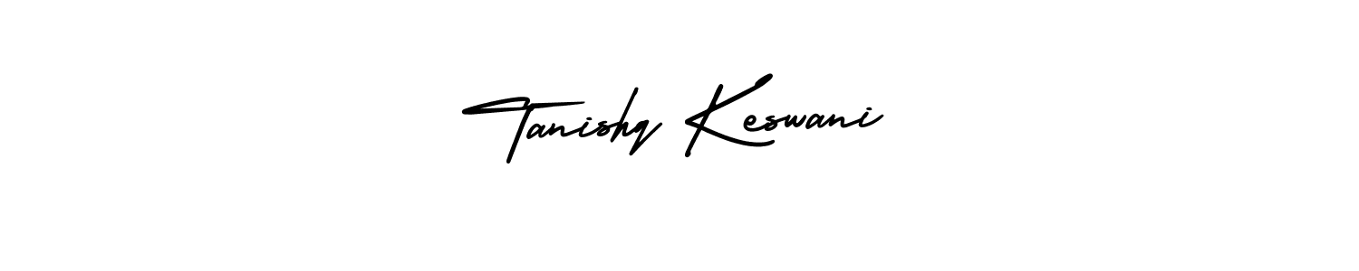 Best and Professional Signature Style for Tanishq Keswani. AmerikaSignatureDemo-Regular Best Signature Style Collection. Tanishq Keswani signature style 3 images and pictures png