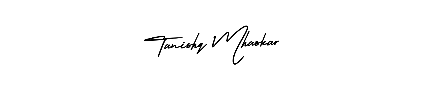 Also You can easily find your signature by using the search form. We will create Tanishq Mhaskar name handwritten signature images for you free of cost using AmerikaSignatureDemo-Regular sign style. Tanishq Mhaskar signature style 3 images and pictures png