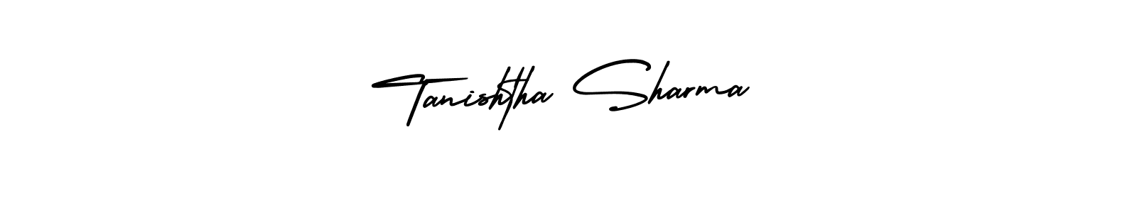 How to Draw Tanishtha Sharma signature style? AmerikaSignatureDemo-Regular is a latest design signature styles for name Tanishtha Sharma. Tanishtha Sharma signature style 3 images and pictures png