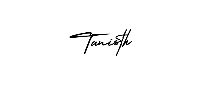 How to Draw Tanisth signature style? AmerikaSignatureDemo-Regular is a latest design signature styles for name Tanisth. Tanisth signature style 3 images and pictures png