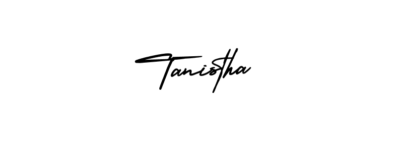 How to Draw Tanistha signature style? AmerikaSignatureDemo-Regular is a latest design signature styles for name Tanistha. Tanistha signature style 3 images and pictures png