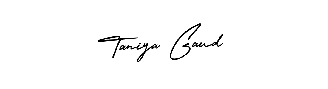 Make a beautiful signature design for name Taniya Gaud. Use this online signature maker to create a handwritten signature for free. Taniya Gaud signature style 3 images and pictures png